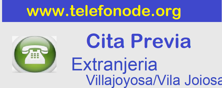 Cita Previa NIe y Huellas Villajoyosa/Vila Joiosa, la